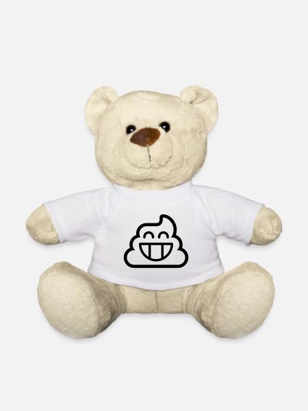 Emoji Poop 1c - Teddy - Weiß