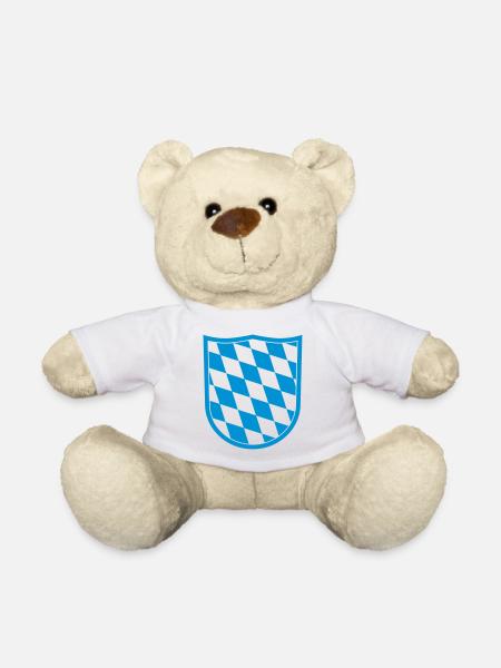 Bayern, Wappen - Teddy - Weiß
