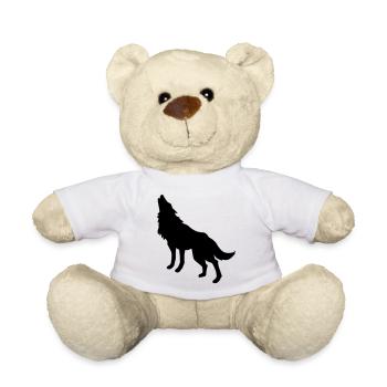 Wolf Wild Wildes Tier Rudelführer Wolfsrudel - Teddy - Weiß - Vorne
