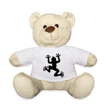 Frosch / Frog Silhouette - Teddy - Weiß - Vorne