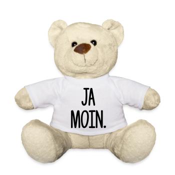 Moin Moin, Lustiges Ja Moin Hamburg Hafen Geschenk - Teddy - Weiß - Vorne