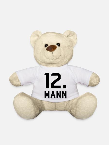 Zwölfter Mann - Teddy - Weiß