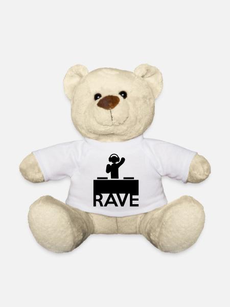 Rave On - Teddy Bear - white