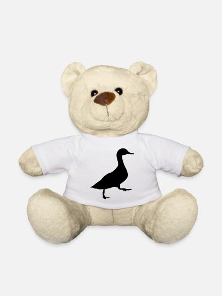 Ente - Teddy - Weiß