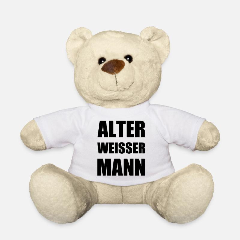Design "Alter weißer Mann" - Teddy - Weiß