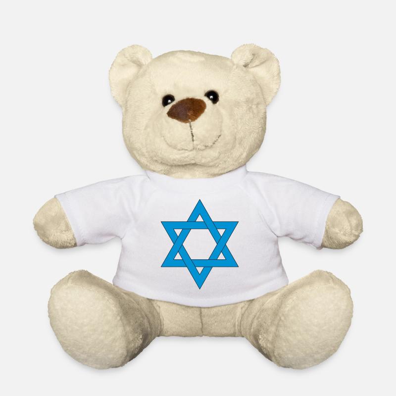 Davids Stern - Teddy - Weiß