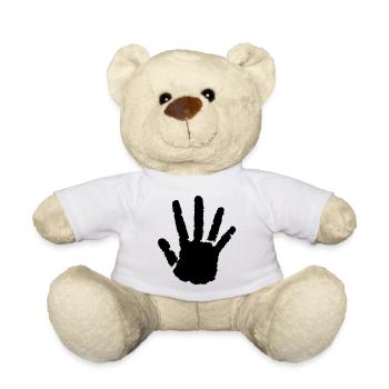 Black Hand Onizuka Style - Teddy Bear - white - Front