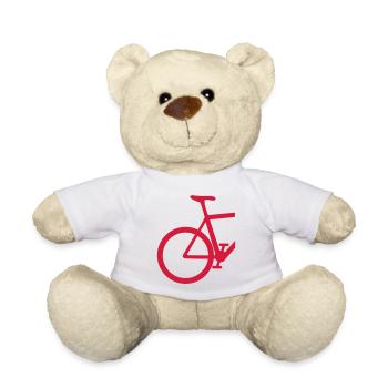 Road bike rear - Teddy Bear - white - Front
