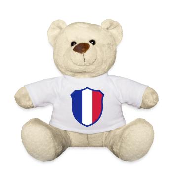 Armoiries de la France - Nounours - blanc - Devant
