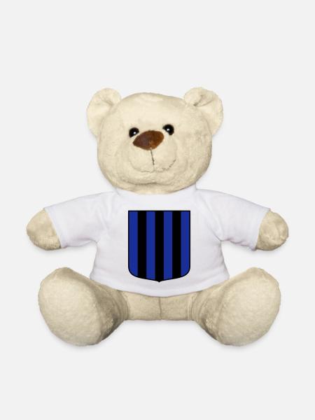 Blue-black - Teddy Bear - white
