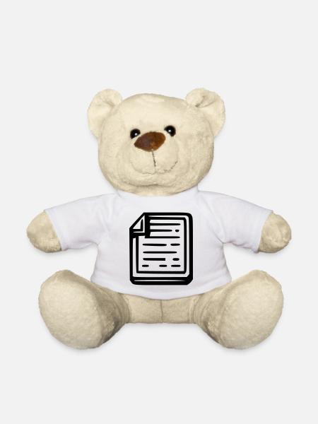 Notes - Teddy Bear - white