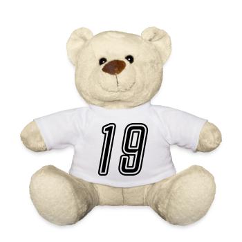 19 Numéro - Nounours - blanc - Devant