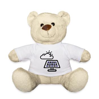 Solar Energy Panels - Teddy Bear - white - Front