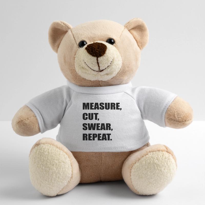 measure cut swear Teddy Bear