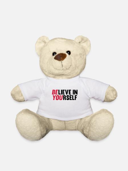 Believe in Yourself - Teddy Bear - white