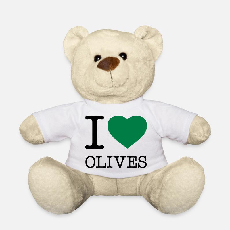 I LOVE OLIVES Oliven - Teddy - Weiß