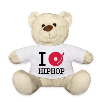 I dj / play / listen to hiphop - Teddy - Weiß - Vorne