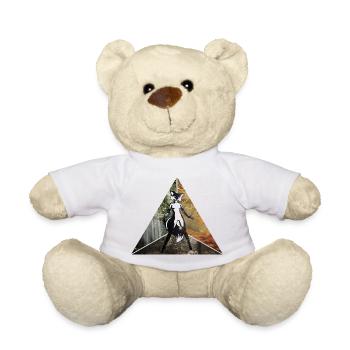 sexy fox in triangle - Teddy Bear - white - Front