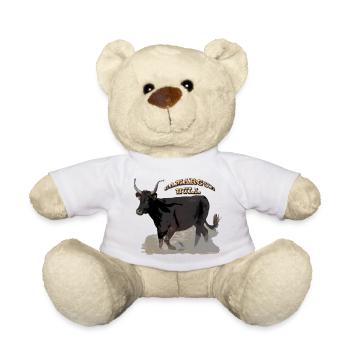 Taureau de Camargue - Nounours - blanc - Devant