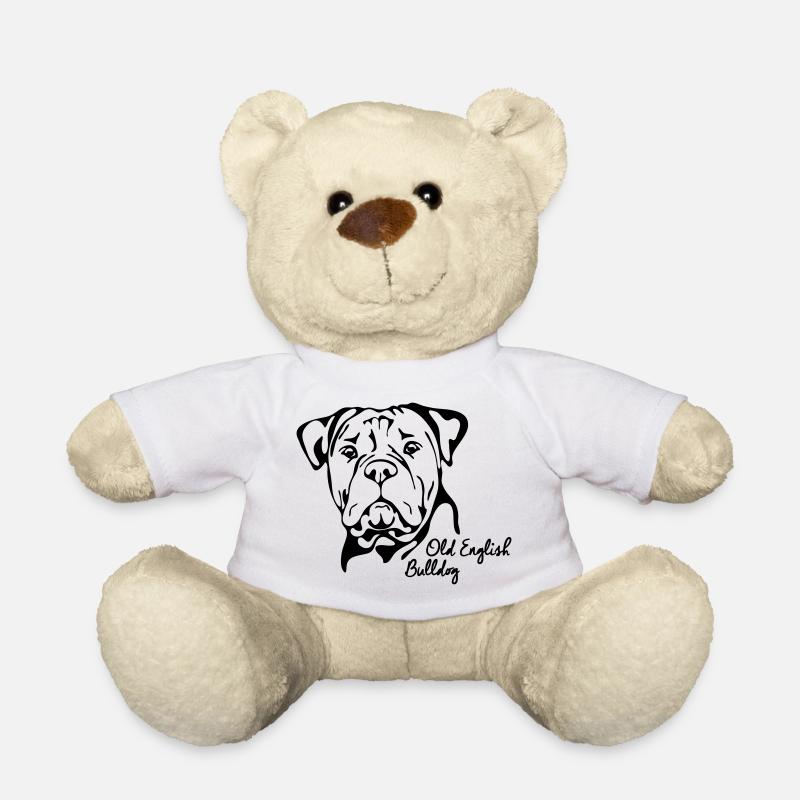 OLD ANGLAIS BULLDOG OEB chien canin Wilsigns - Nounours - blanc