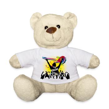 Festival visitors - Teddy Bear - white - Front
