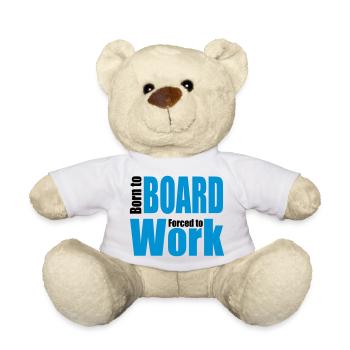 snowboard - Teddy Bear - white - Front