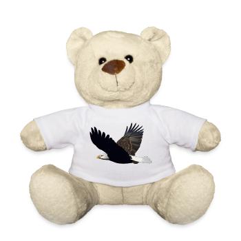 Adler Weißkopfseeadler Tee Gift - Teddy - Weiß - Vorne