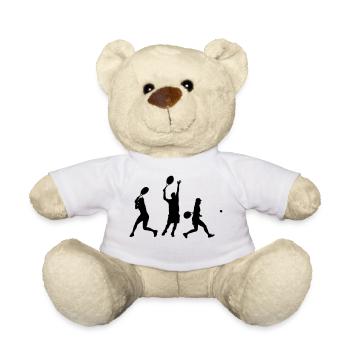 Tennis joueur de tennis - Nounours - blanc - Devant