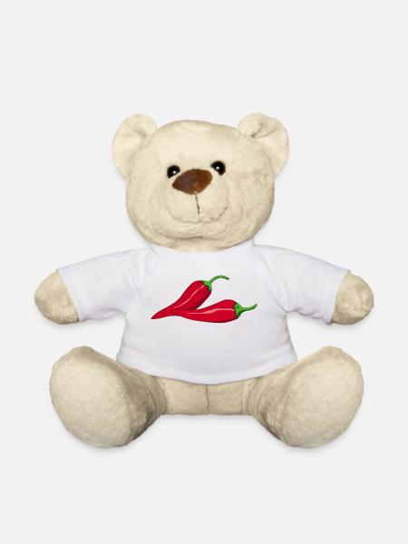 Chillischoten Chilli - Teddy Bear - white