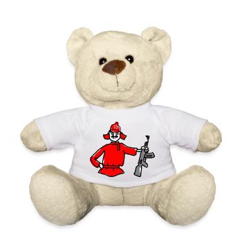 army soldier soldat knight world war weltkrieg59 - Teddy - Weiß - Vorne