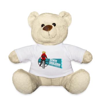 Echte Seglerin - Blond - Skipper - Segelschiff - Teddy - Weiß - Vorne