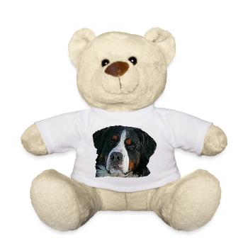 Chien, tête de chien, visage de chien, race de chien, - Nounours - blanc - Devant