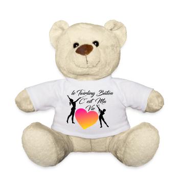 TWIRLING BATON - Nounours - blanc - Devant
