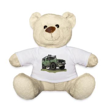 Englische Geländewagen Offroad Ikone - Ninety - Teddy - Weiß - Vorne