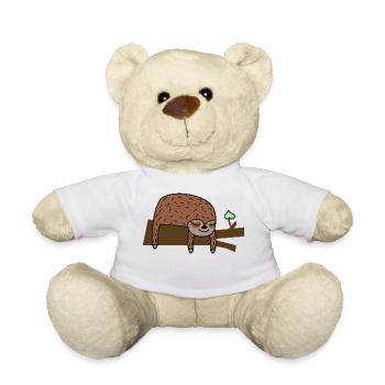 Cute sloth - Teddy Bear - white - Front