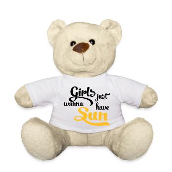 sun - Teddy Bear - white - Front