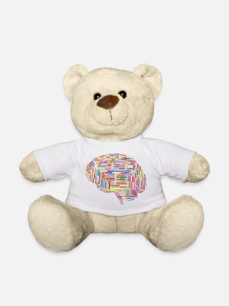 Brain Psychology - Teddy Bear - white