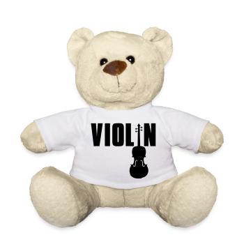 violin - Nounours - blanc - Devant