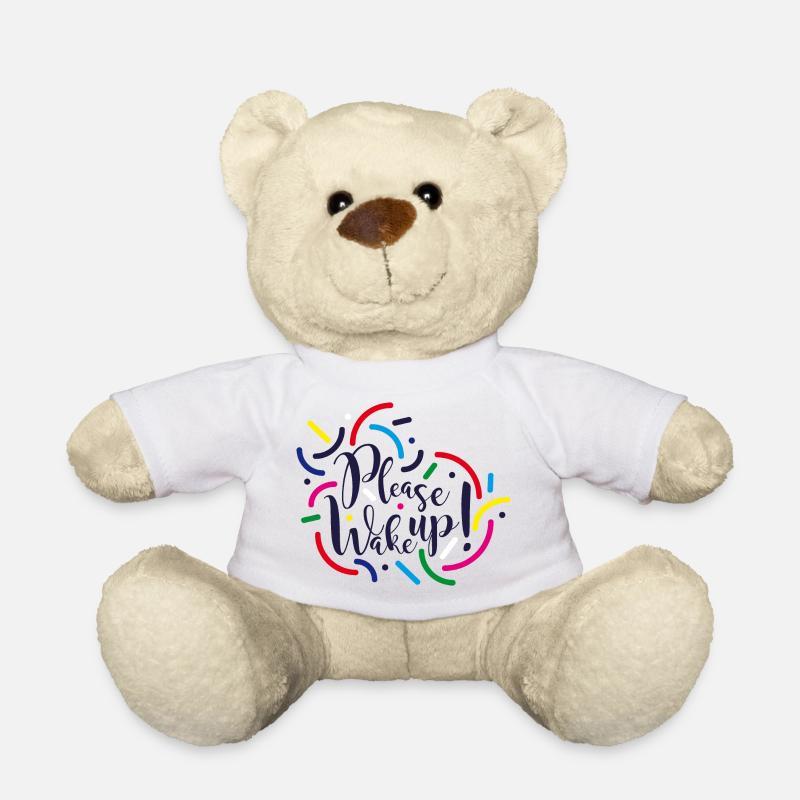 Bitte, wach auf! - Teddy - Weiß