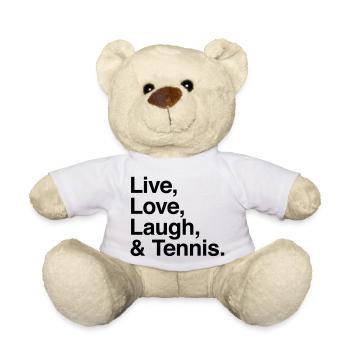 live love laugh and tennis - Teddy - Weiß - Vorne