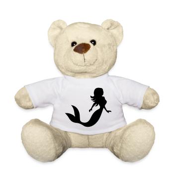 Mermaid - Teddy Bear - white - Front