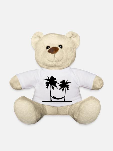 haengematte insel sonne palmen chill entspannt ent - Teddy - Weiß