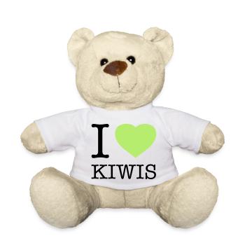 I LOVE KIWIS Kiwi - Teddy - Weiß - Vorne