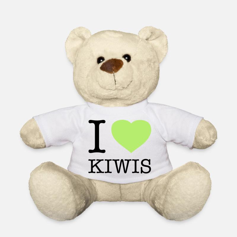 J’AIME LES KIWIS Kiwi - Nounours - blanc