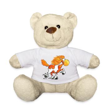 „Icelandic Power“ -Icelandic Horse - Teddy Bear - white - Front