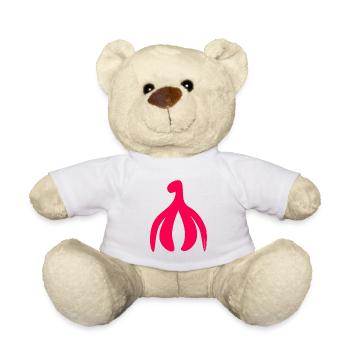 kitzler power pink, nüchtern - Teddy - Weiß - Vorne