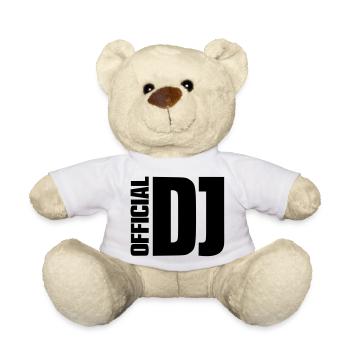 DJ - Teddy Bear - white - Front