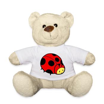 Young ladybug - Teddy Bear - white - Front
