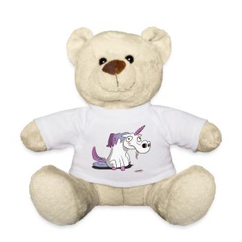 Unicorn / Unicorn - drooling doofy - Teddy Bear - white - Front