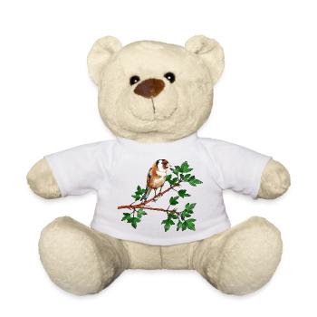Oiseau de pince - Nounours - blanc - Devant